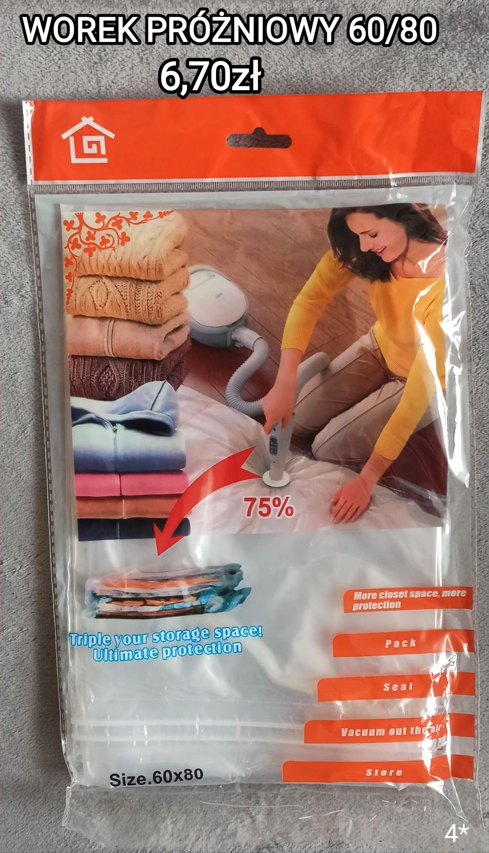 Worek próżniowy 60/80