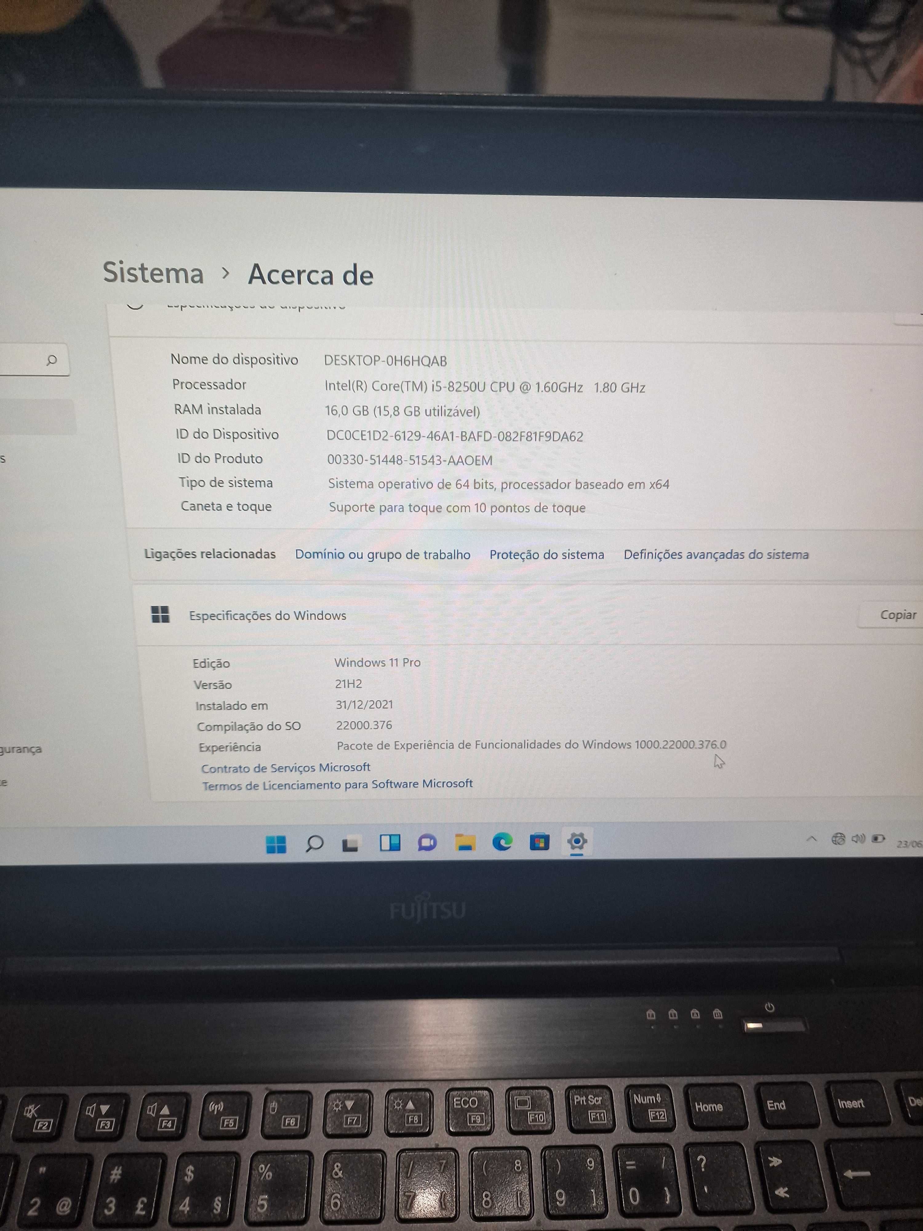 Fujitsu LifeBook U748 (8ªgeraçao FHD, Touch )