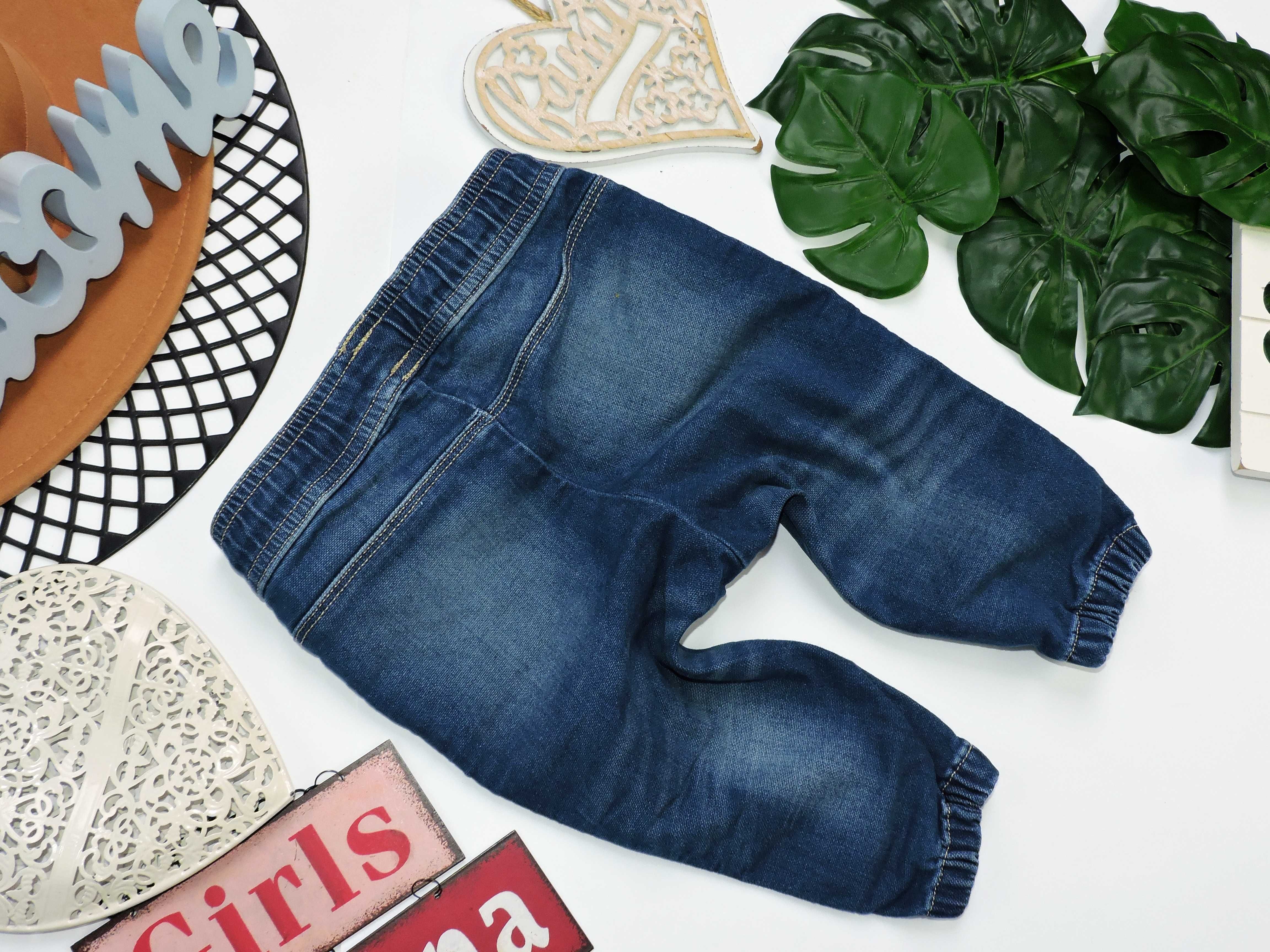 H&M - spodnie jeansy joggersy pumpy r 74