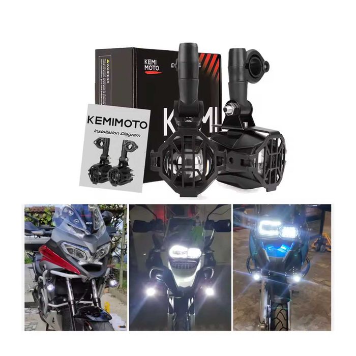 Faróis auxiliares bifocais homologados E24 - 40W LED