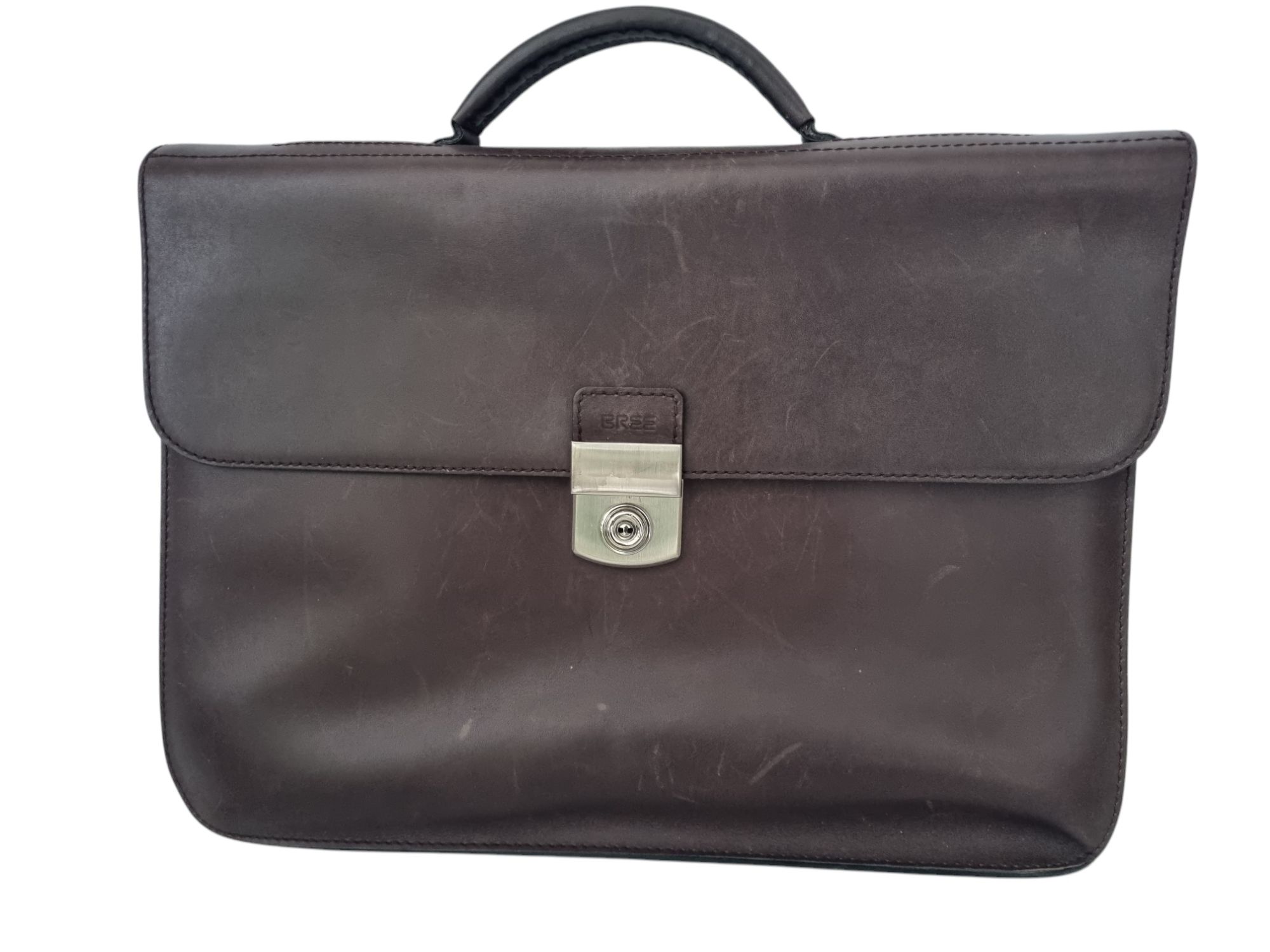 Brązowa skórzana torba torebka bree 
Szerokość 38 cm 
Wysokosc 26 cm
