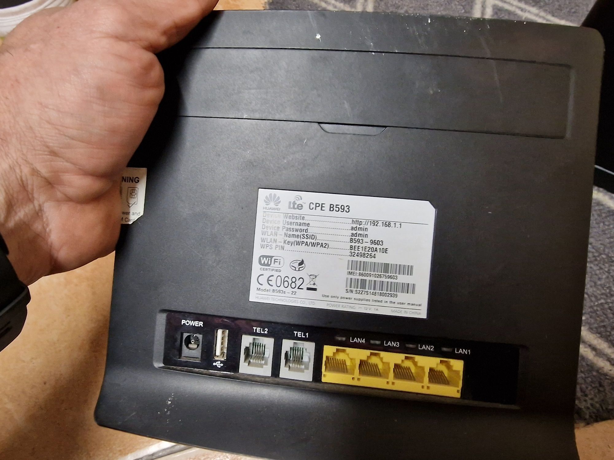 Ruter huawei CPE B593