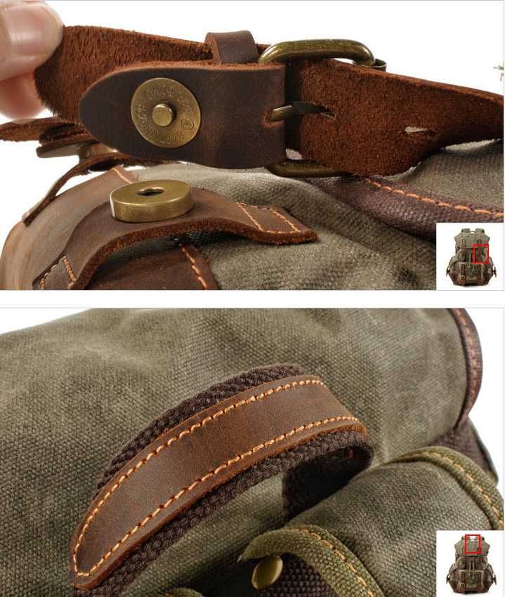 Рюкзак в винтажном стиле Crazy Horse canvas