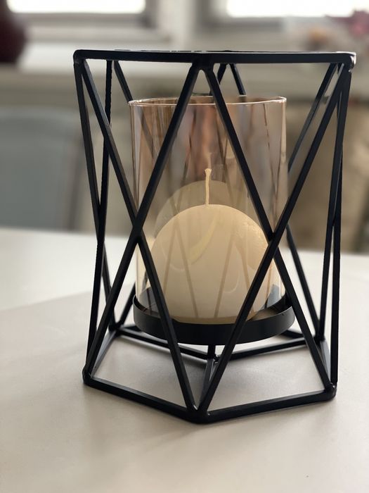 Подсвечник настольный со свечой