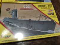 Niemiecki okręt podwodny U23 zestaw z farbami  Mirage 1/400