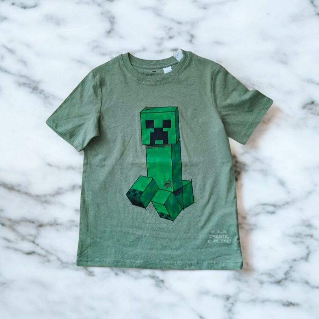 H&M Koszulki t-shirty Minecraft 122/128