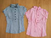 Camisa Blusa azul rosa