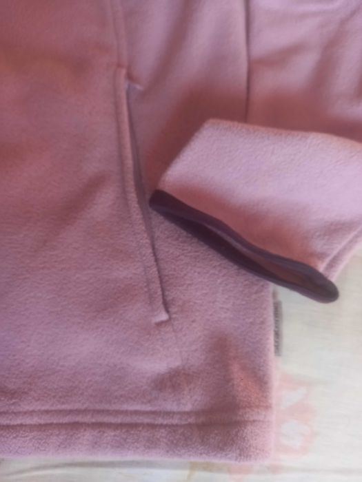 Casaco polar, rosa e roxo, S (14 anos) - Quechua