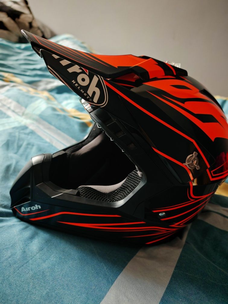 Kask Airoh M + gogle  cross enduro ktm bdb ls2