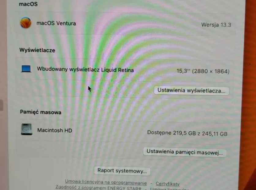 Laptop Apple Macbook AIR M2 2023 A2941 8/256GB