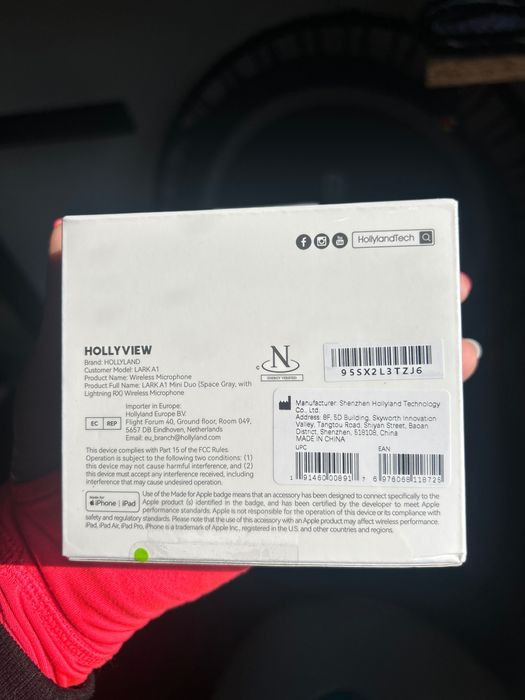 Hollyland Lark A1 Lightning - Mini micros sem fios c/ íman *selado*