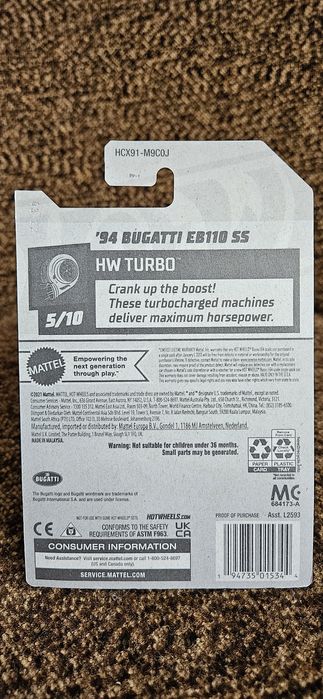 Hot wheels bugatti eb110