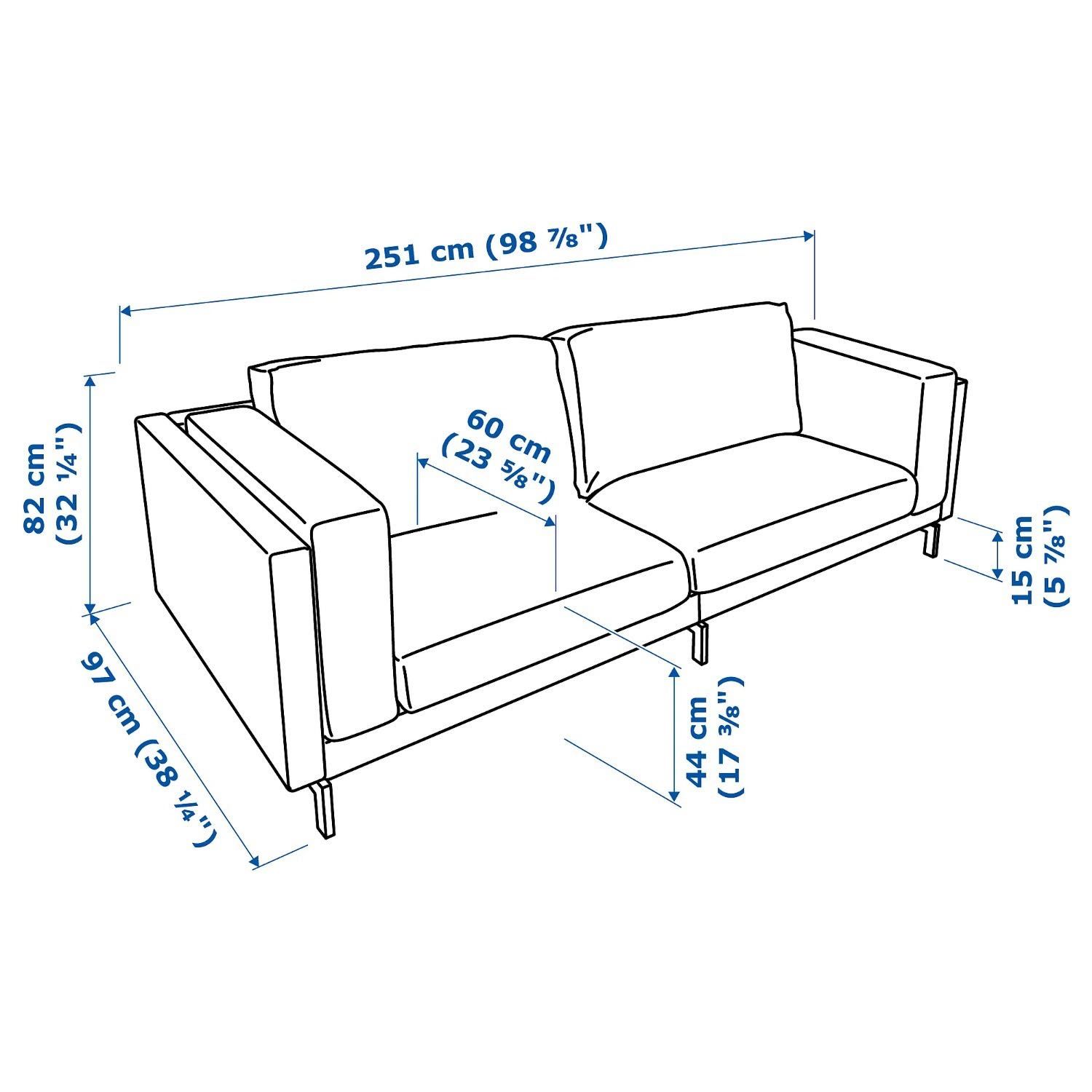 Sofá Ikea Nockeby como novo