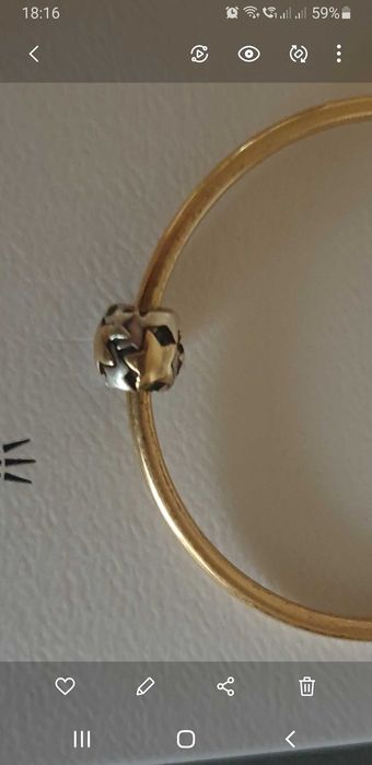 Pandora Srebro i 14K/585/ Złoto TT