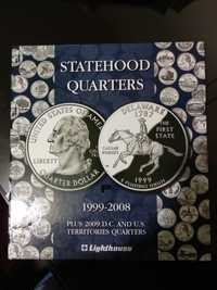 Álbum completo Statehood Quarters dos EUA