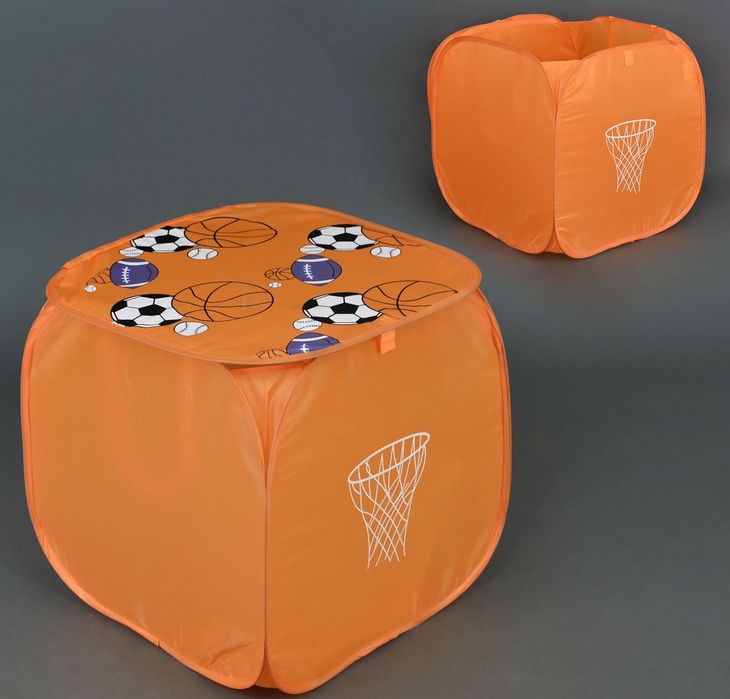 Корзина для игрушек,  куб 45*45 , с крышкой