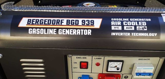 Генератр бензиновий 6,5 кВт, 1 і 3 фази BERGEDORF BGD 939