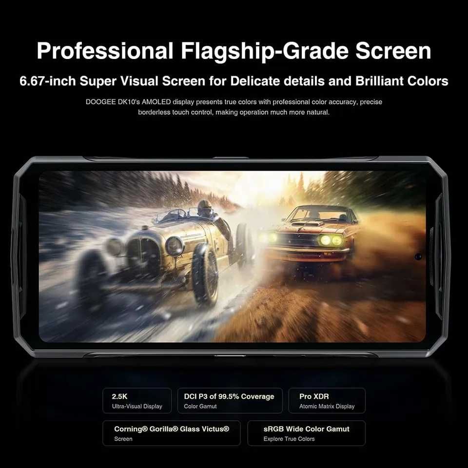 DOOGEE DK10, 32/512Gb, AMOLED 6,67 120Гц, 5150мАч 120W, Dimensity 8020