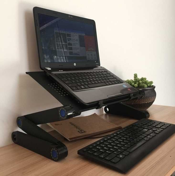 Столик для ноутбука с кулером, стол на кровать laptop table t8