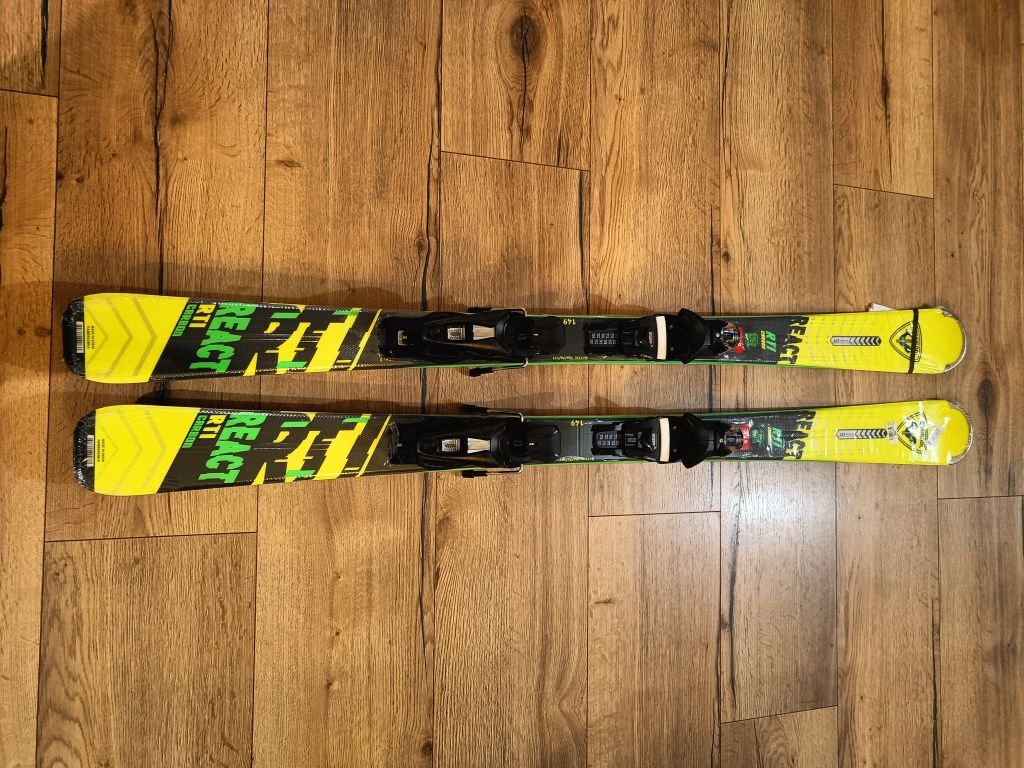 Nowe narty zjazdowe 149cm Rossignol React Rti Carbon wiązania NX 12