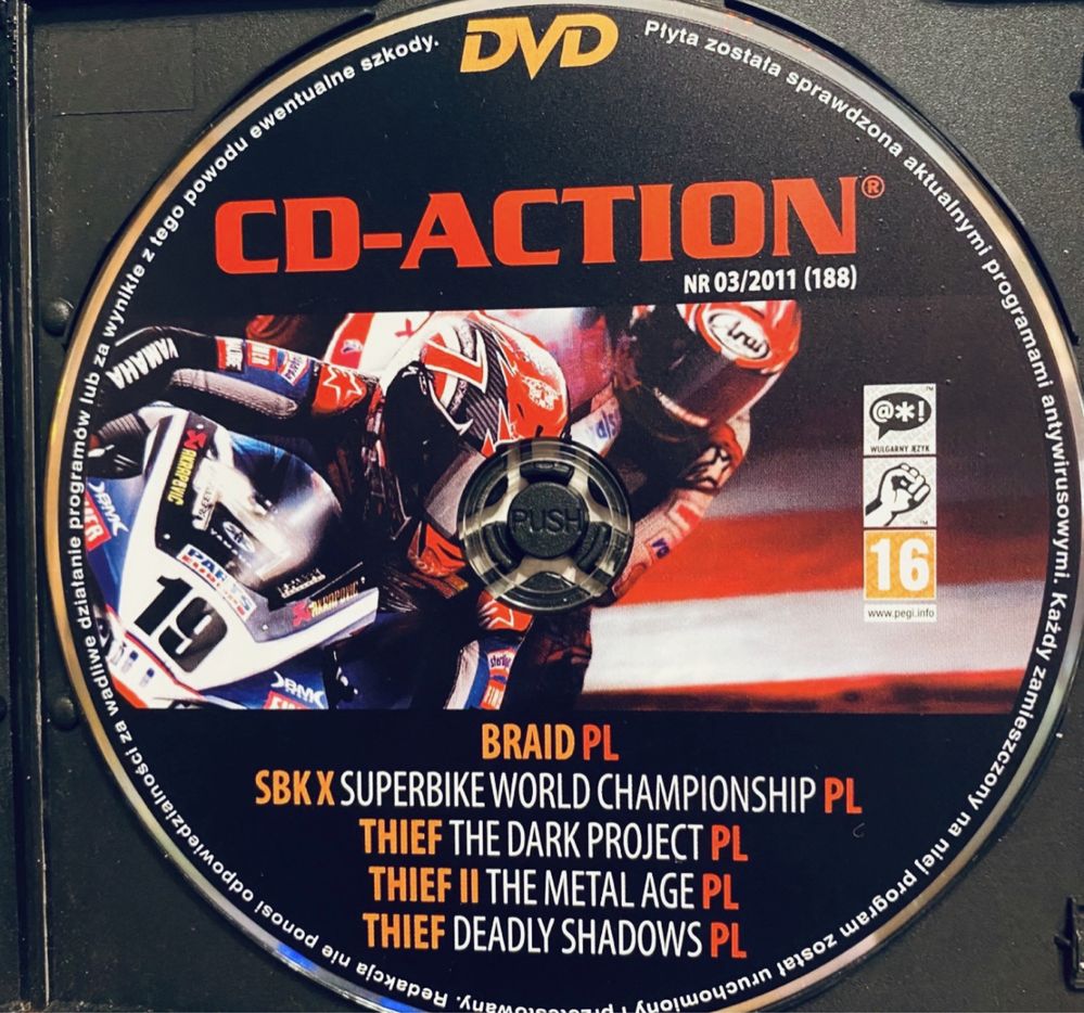 Gry CD-Action DVD nr 188: Braid, SBK Superbike, Thief