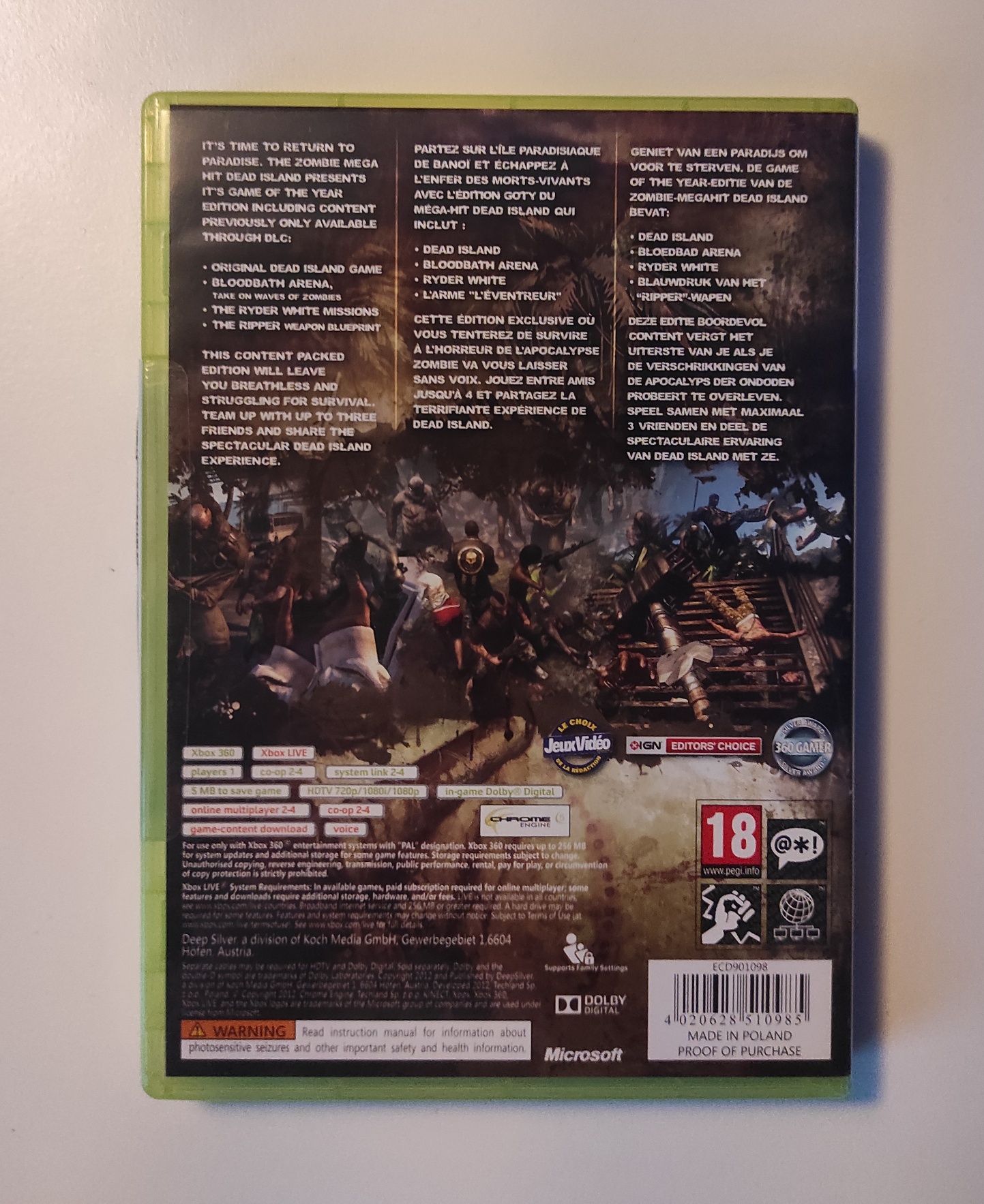 Dead Island Xbox 360