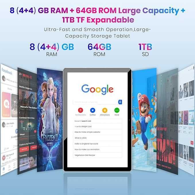 Tablet z systemem Android 13, 10"