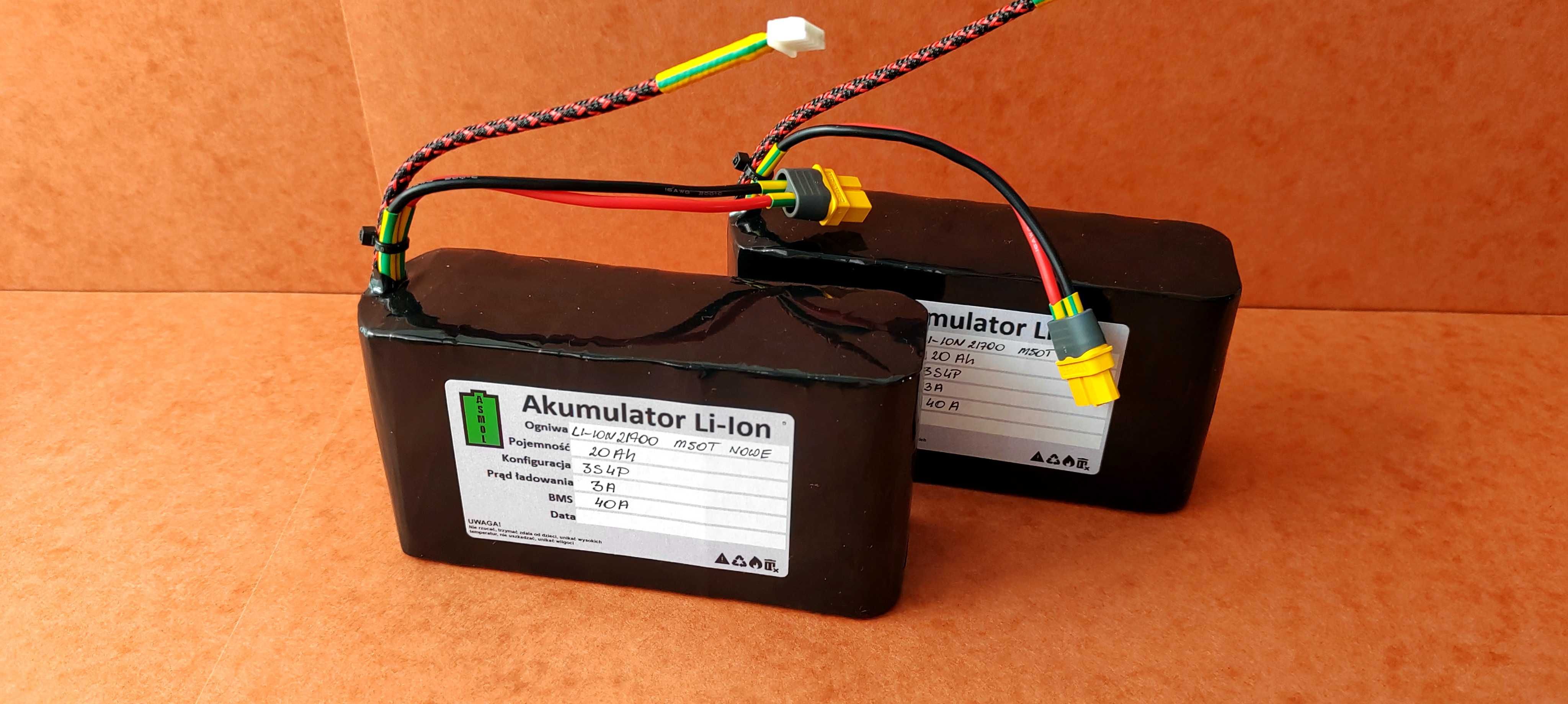 Akumulatory - baterie 12V [11,1v]-18650  li-ion, do łódki zanętowej.