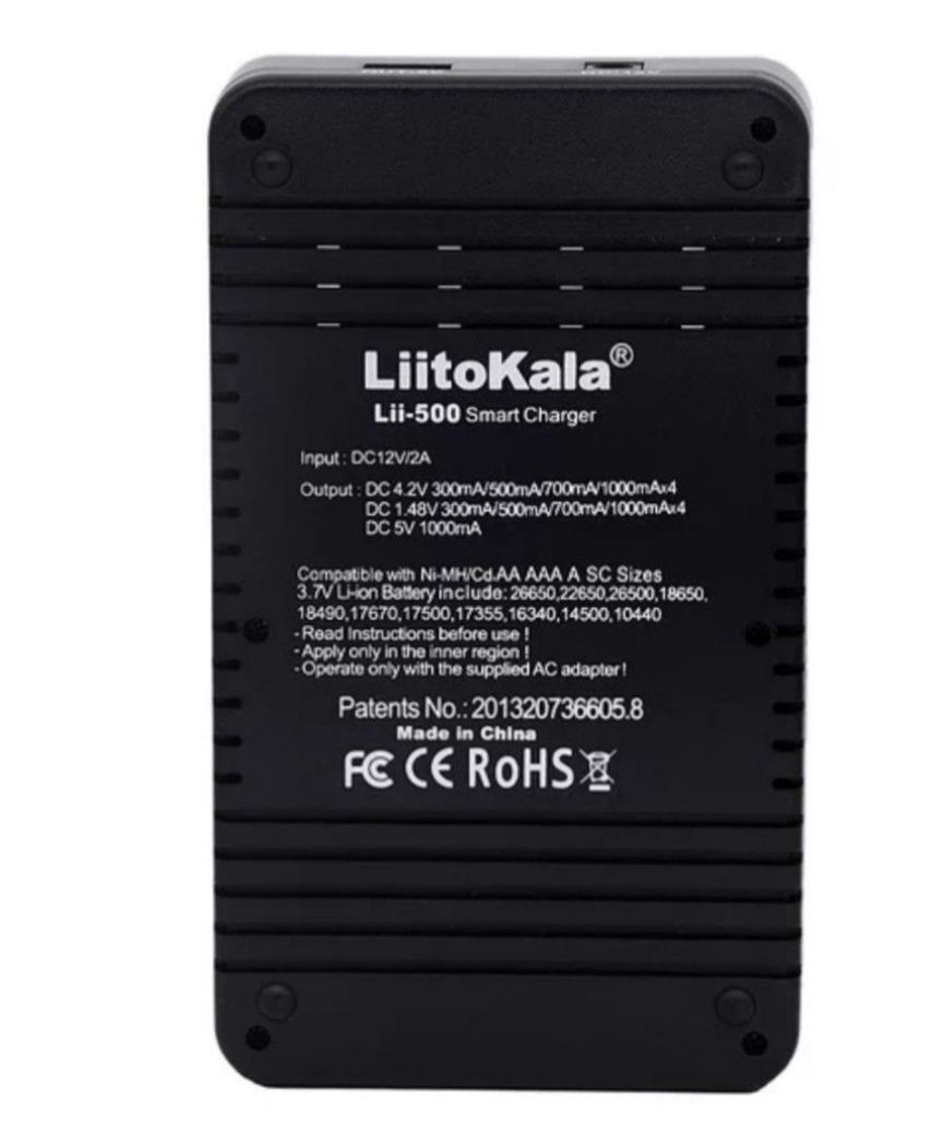 Зарядное устройство LiitoKala lii-500, оригинал. ПОЛНЫЙ КОМПЛЕКТ.