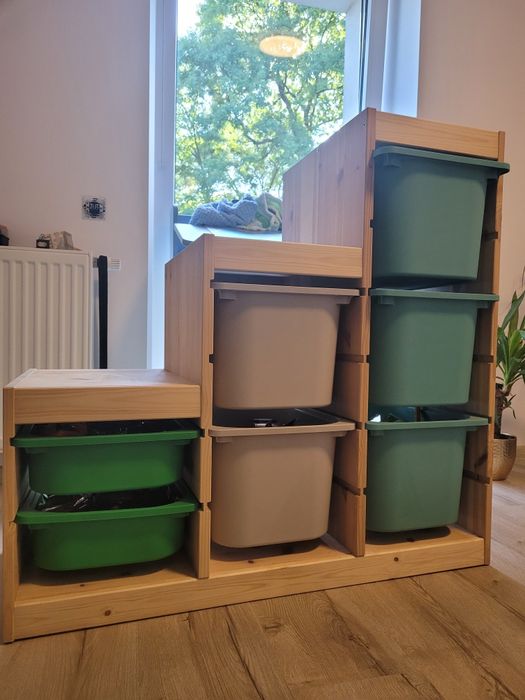 Ikea trofast schodki półka regał ikea jasna sosna bejcowana