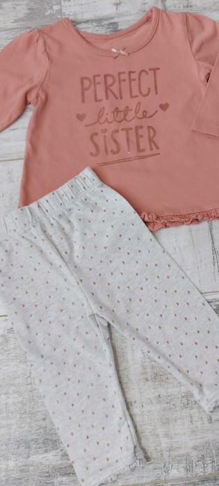 Zestaw Bluzka+Legginsy 62-68cm 3-6m-cy Markowe
