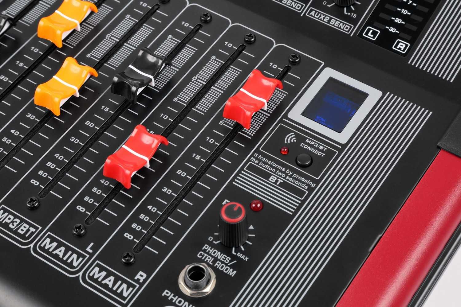 Mocny powermikser 8 kanałowy Power Dynamics PDM-S804A Phantom +48V