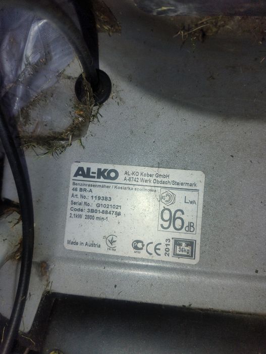 Kosiarka spalinowa Napęd do kosiarki Alko z kółkami Sprawny Org Okazja