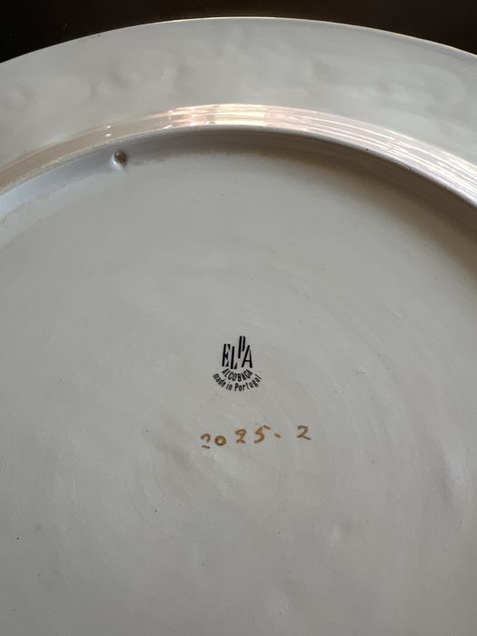 Prato Porcelana Alcobaça, anos 70