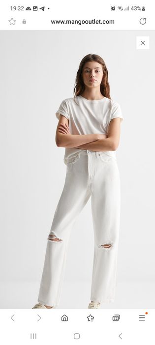 Джинси Mango білі