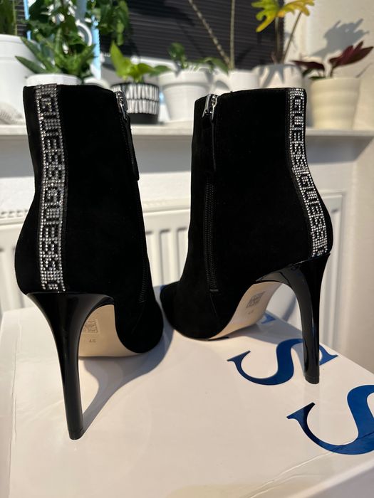 Guess botki zamszowe/ szpilki szykowne, jak nowe