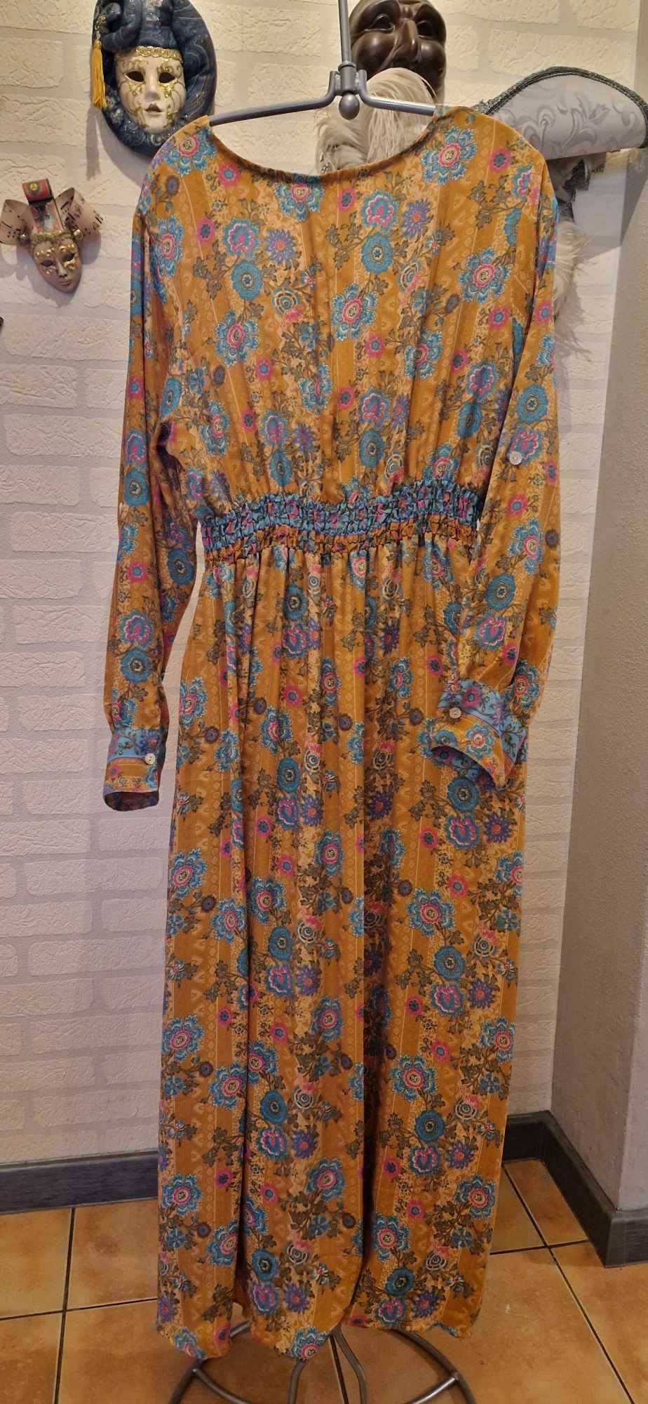 Sukienka  jedwab vintage silk