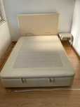 Sommier/ Cama c/ arrumação - Napa branca/creme