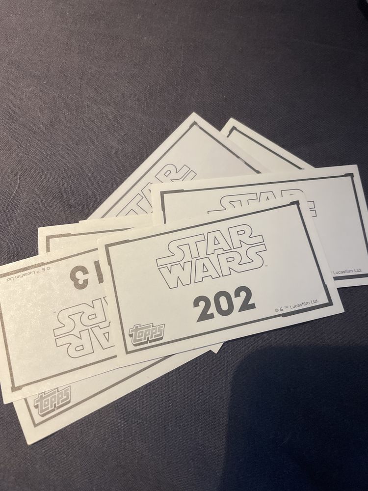 naklejki kolekcjonerskie Star Wars Topps Powrót Jedi