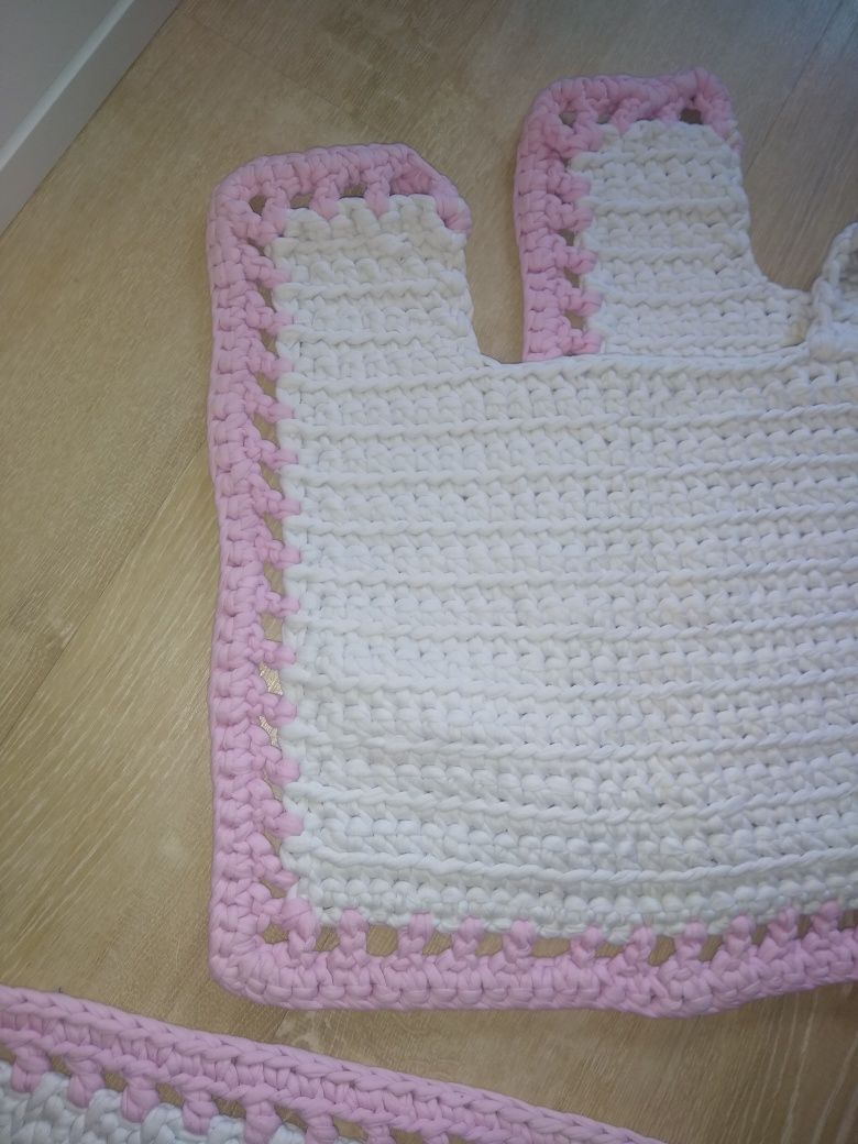 Conjunto de tapetes WC crochet