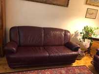 Wyjątkowa skórzana sofa 3 - os.