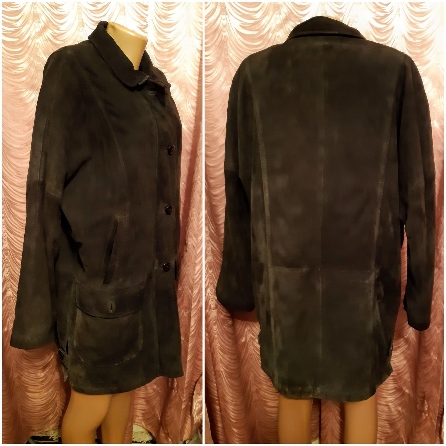 Женская куртка  из натуральной замши. 46 размер