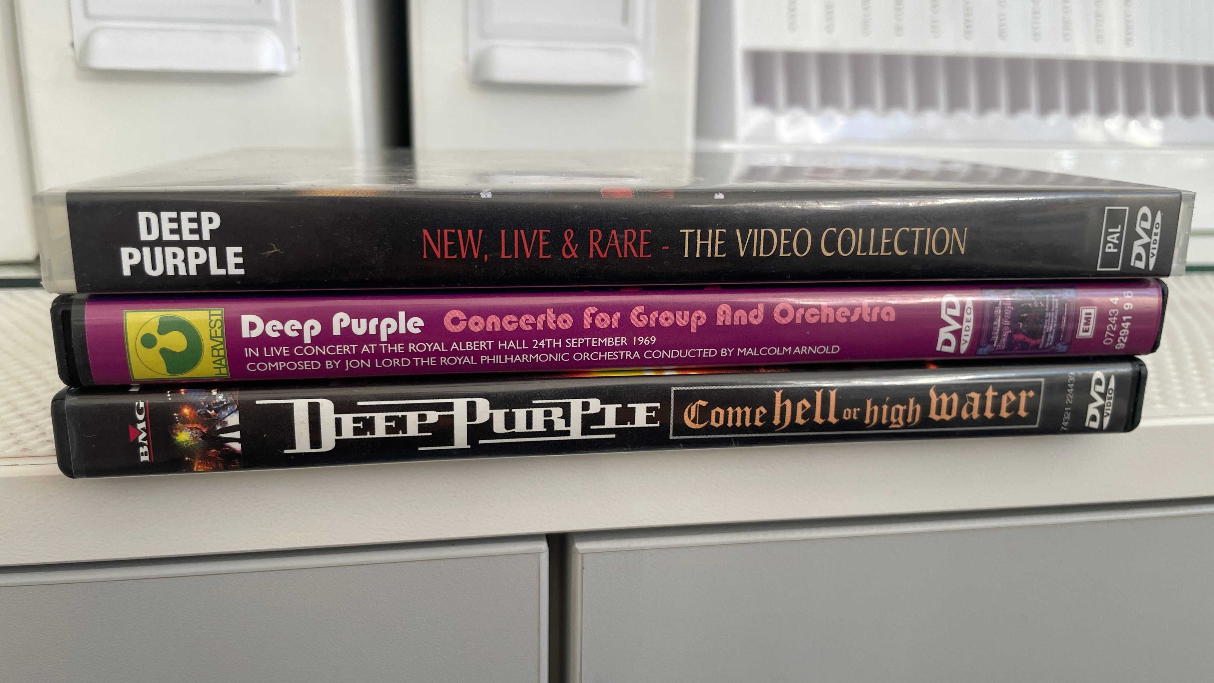 DVD Deep Purple, koncerty, 3 szt.