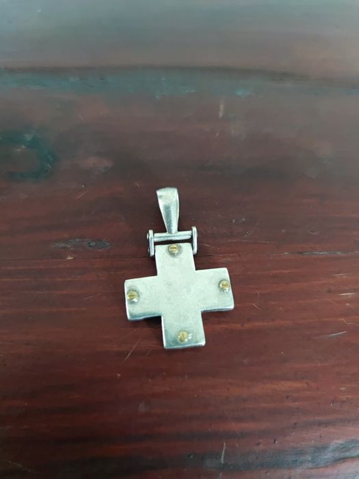 Krzyż srebrny srebro 925 chain masywny duży wisior