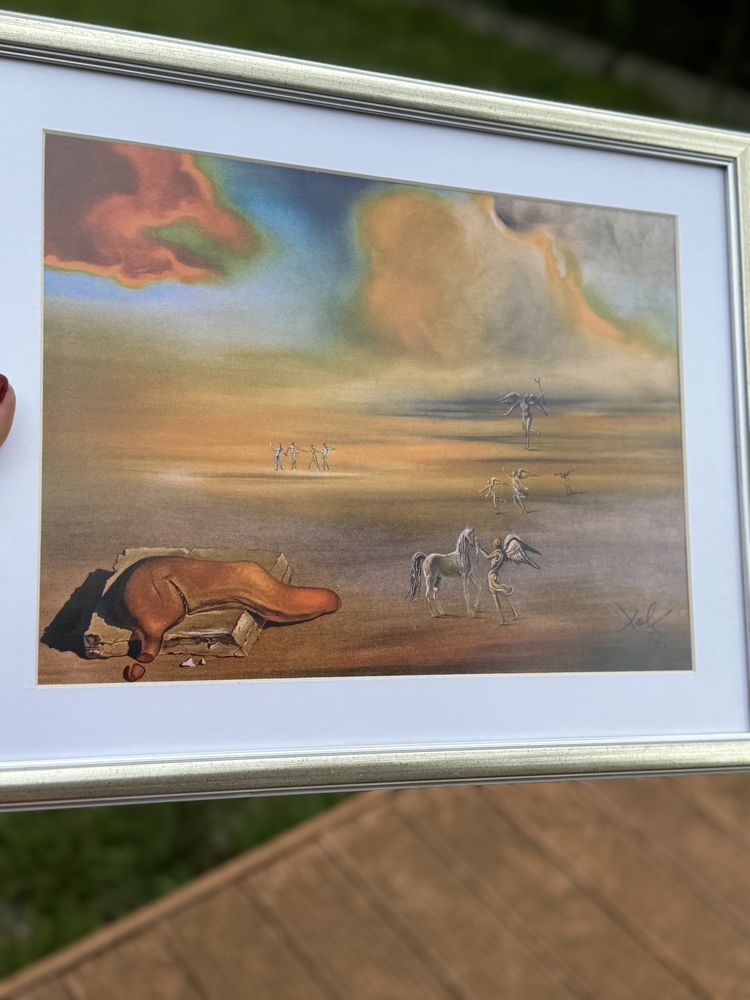 Obraz Salvador Dali w szkle antyrefleksyjnhm