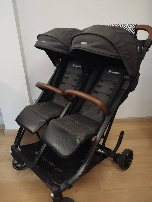 Wózek X-lander X-double podwójny spacerowy bliźniaki rok po roku