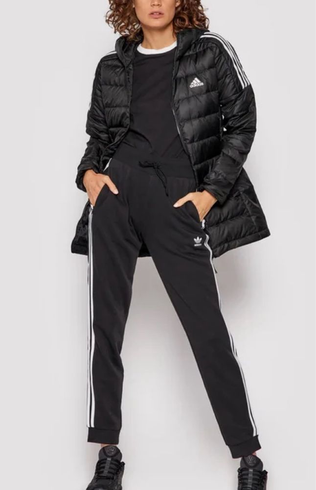 S i МКуртка ADIDAS Ess Parka пуховик пальто подовжена тоненька тепла