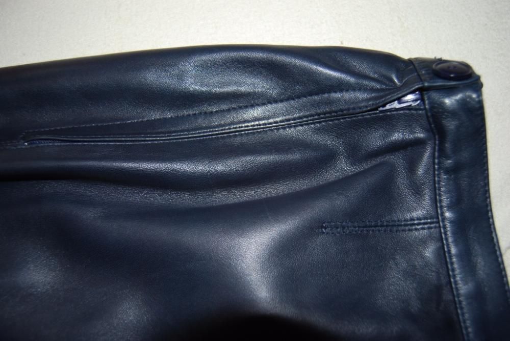 Spódnica skóra Saint Laurent VINTAGE 100% Ciur Leather R 38