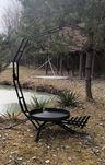 Grill ogrodowy duży ruszt 80cm