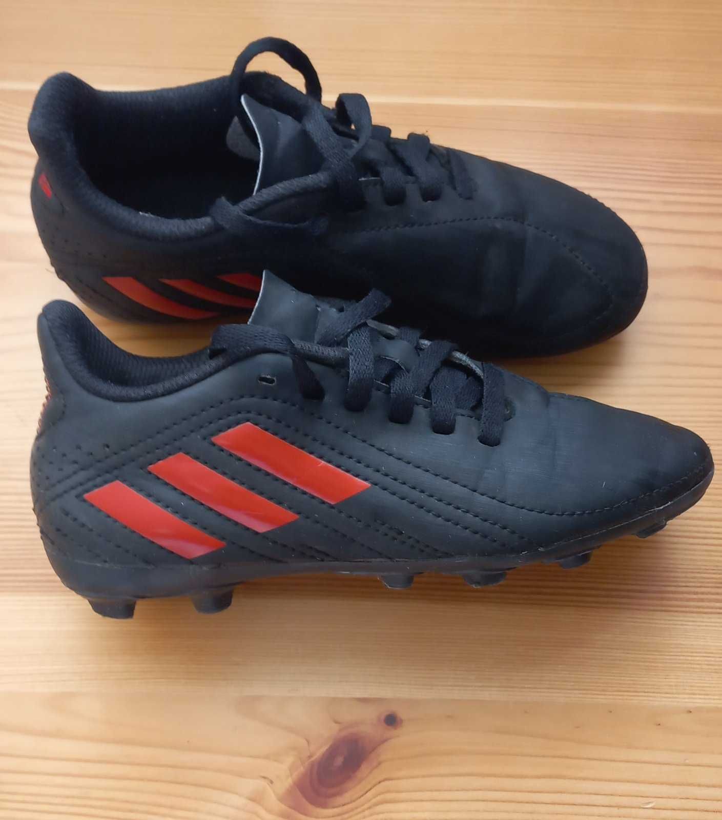 Чорні дитячі футбольні бутси ADIDAS Deportivo FxG,  устілка 18,5 см